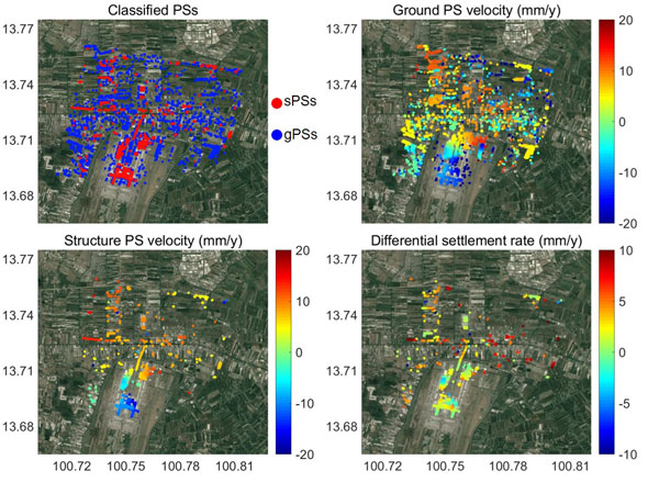 Differential settlement around Bangkok Suvarnabhumi International Airport